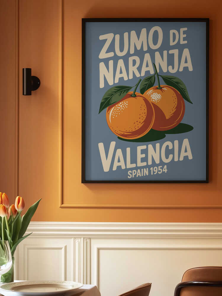 Valencia Oranges Poster