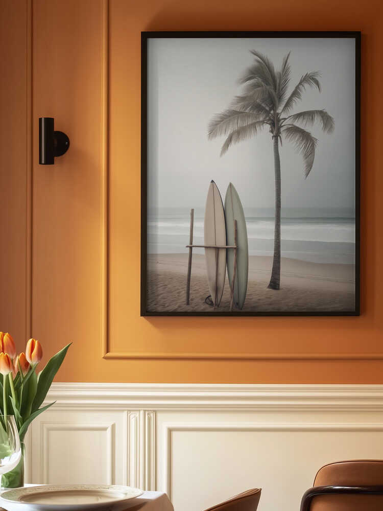 Beach Surfboards Poster