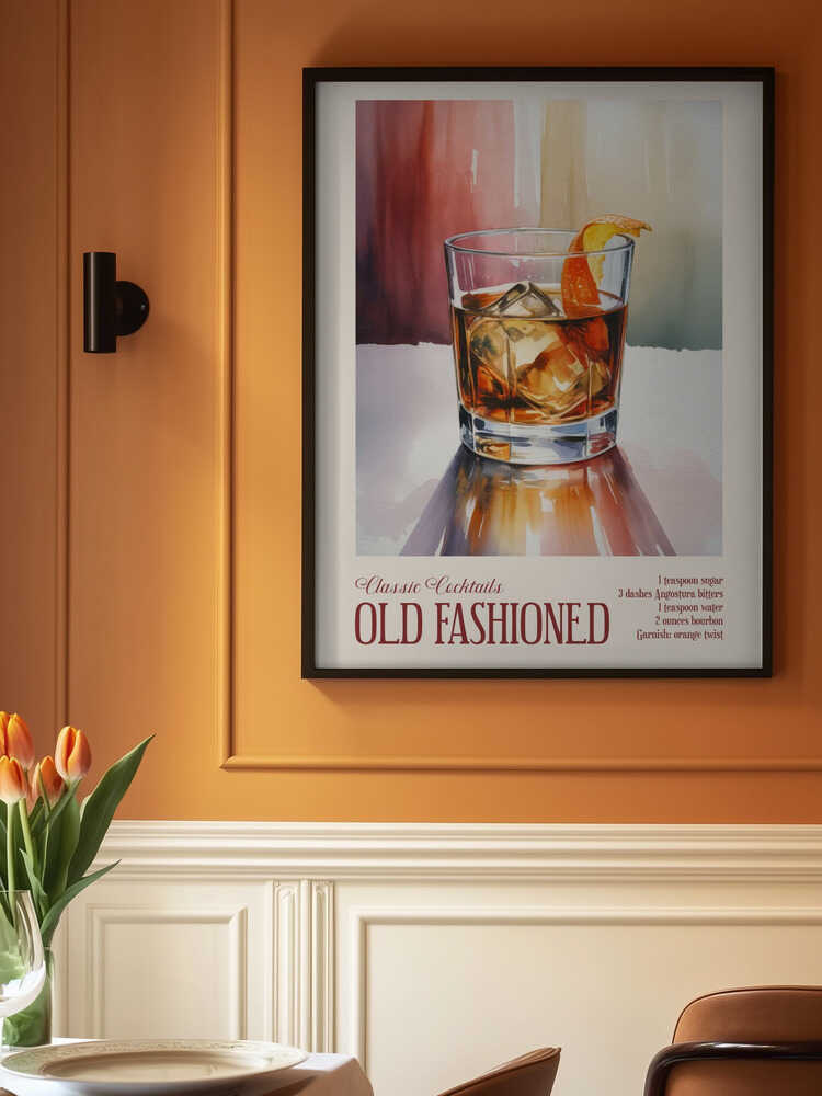 Classic Cocktails - Old Fashioned Poster