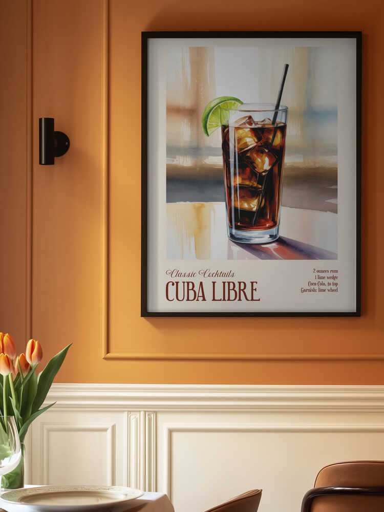 Classic Cocktails - Cuba Libre Poster