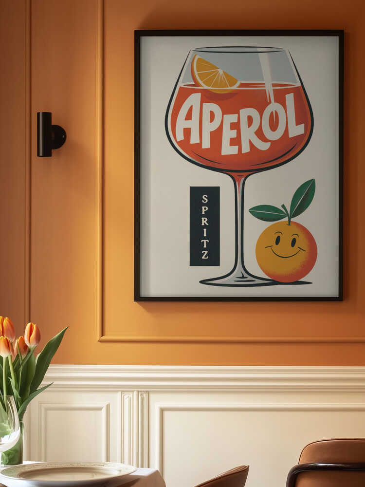 Aperol Spritz Retro Poster