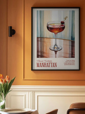 Classic Cocktails - Manhattan Poster