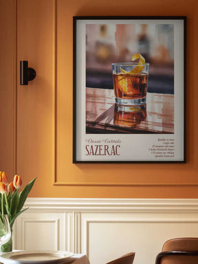 Classic Cocktails - Sazerac Poster