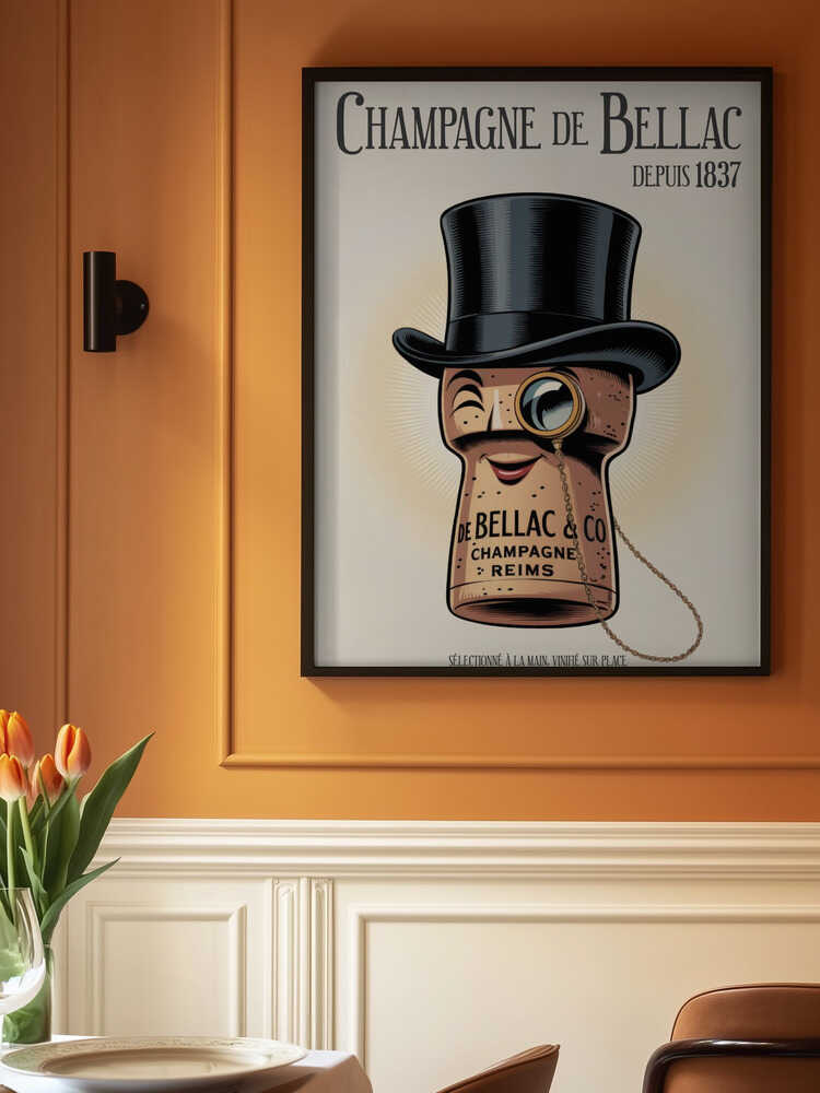 Champagne De Bellac Poster