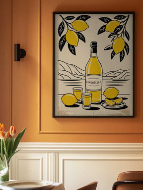 Limoncello Bottle Poster