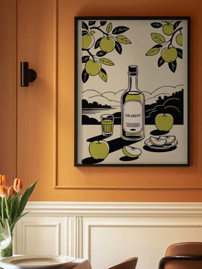 Calvados Bottle Poster