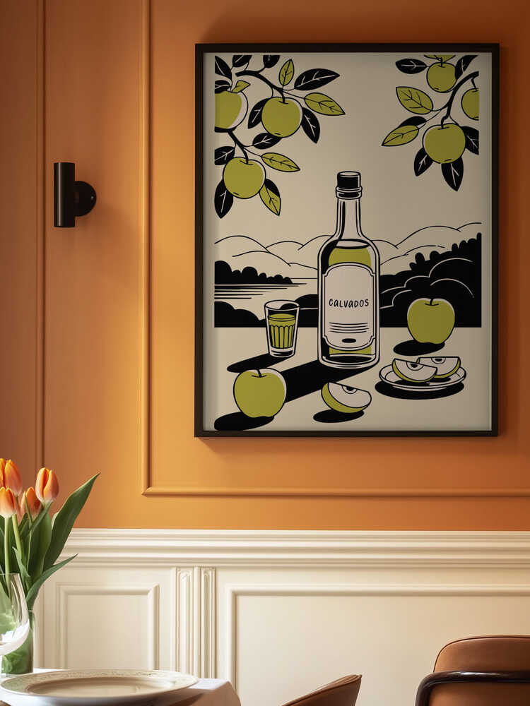 Calvados Bottle Poster