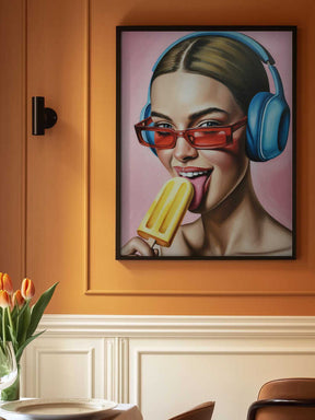 Popsicle and Music Poster