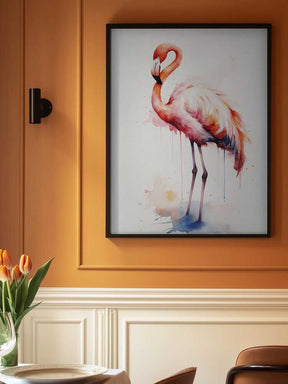 Flamingo Watercolor Poster