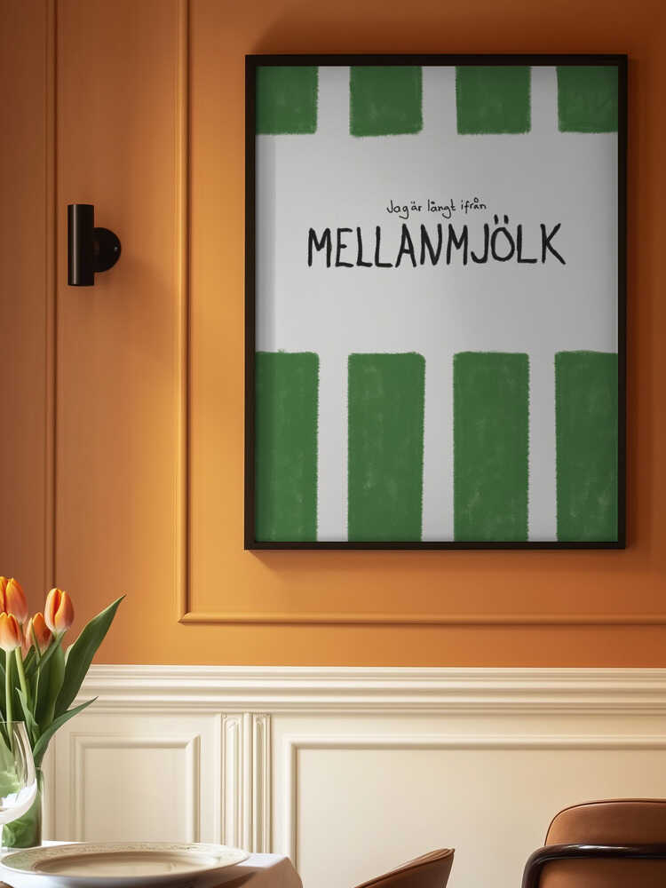 Mellanmjölk Poster