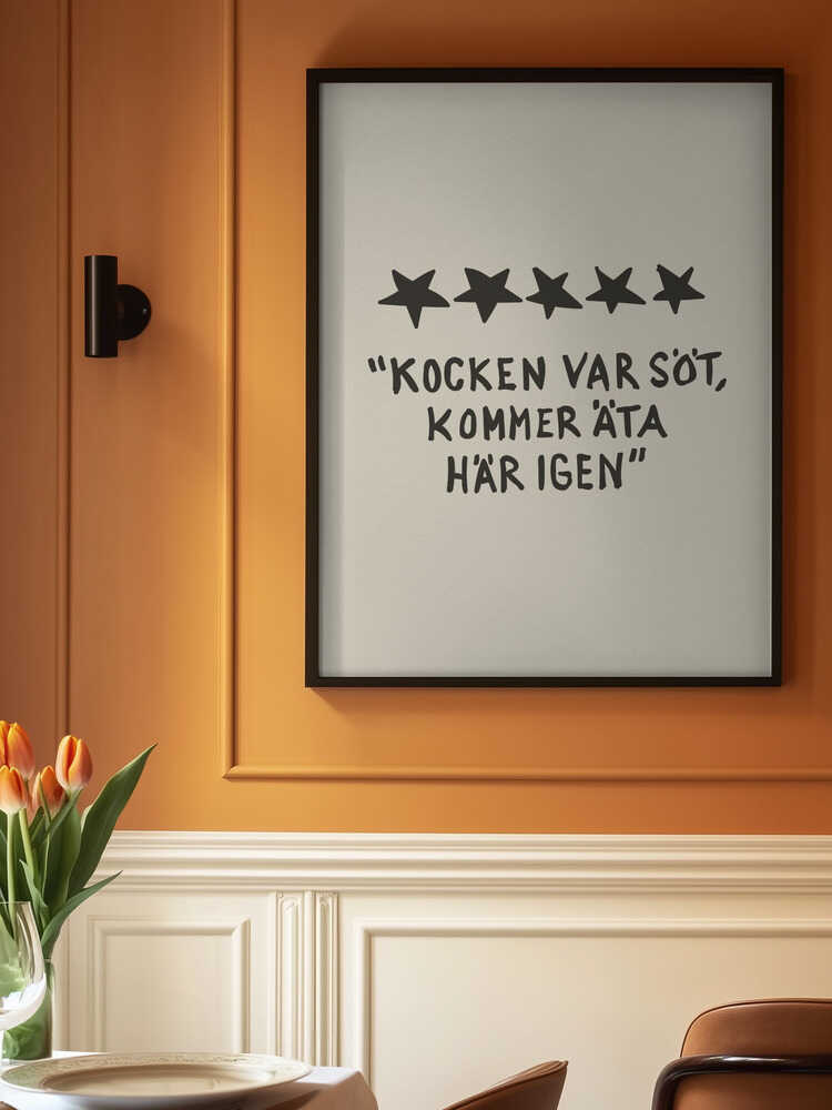 Kocken Var Söt Poster