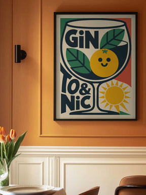 Sunny Gin and Tonic Poster