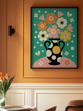 Bouquet of Bold Flowers Poster