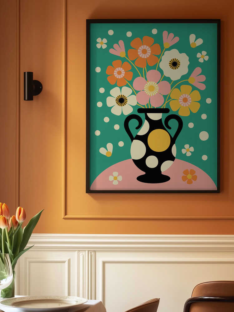 Bouquet of Bold Flowers Poster