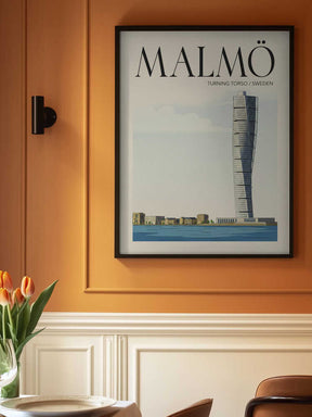 Malmö Travel Poster Poster