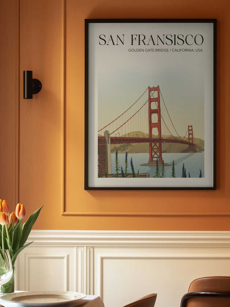 San Fransisco Travel Poster Poster
