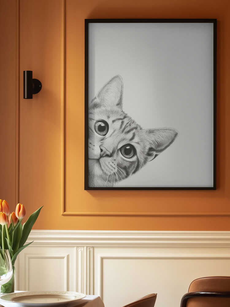 Curious Cat Poster
