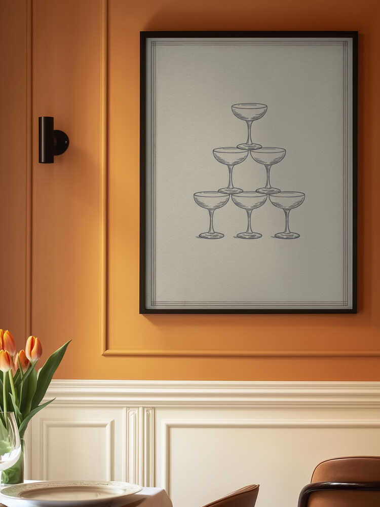 Glass Stack Poster