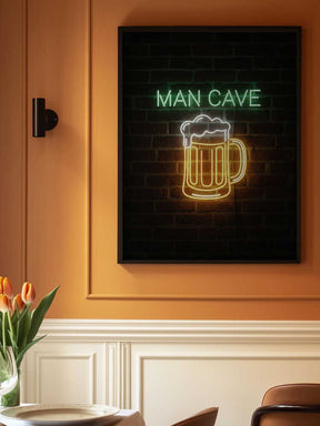 Man Cave Neon Sign No 2 Poster