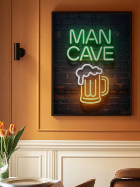 Man Cave Neon Sign No 3 Poster