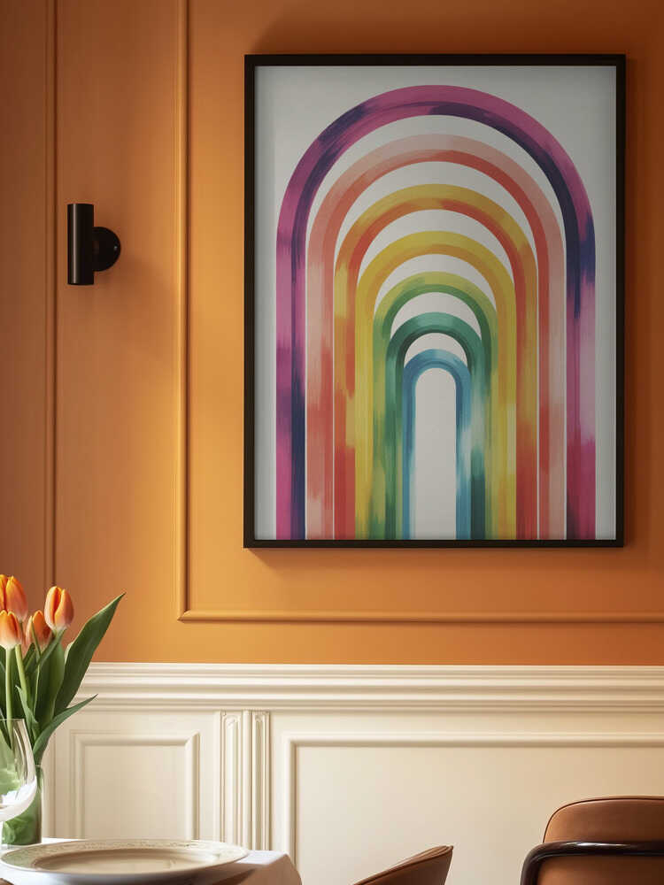 Colorful Arches Poster