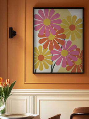 Happy Flowers Poster