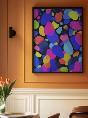 Neon Mosaic Poster