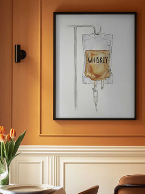 IV Whiskey Bag Poster
