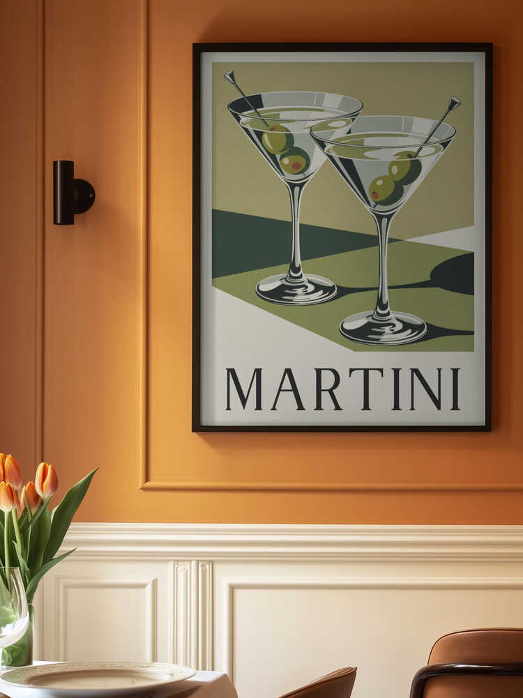 Martini Times Two Poster