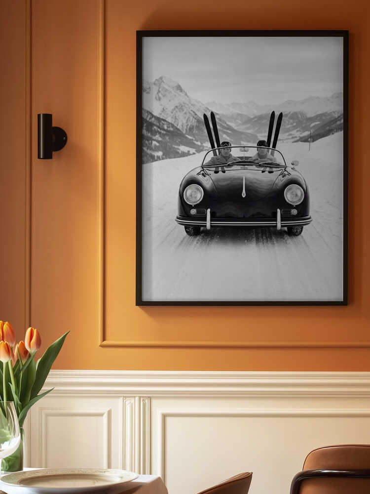 Driving In the Alps Poster