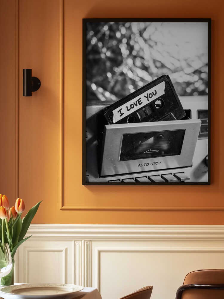 I Love You Cassette Poster