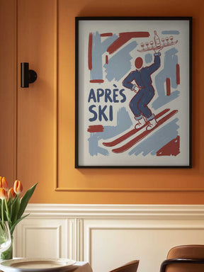 Apres Ski Waiter Poster