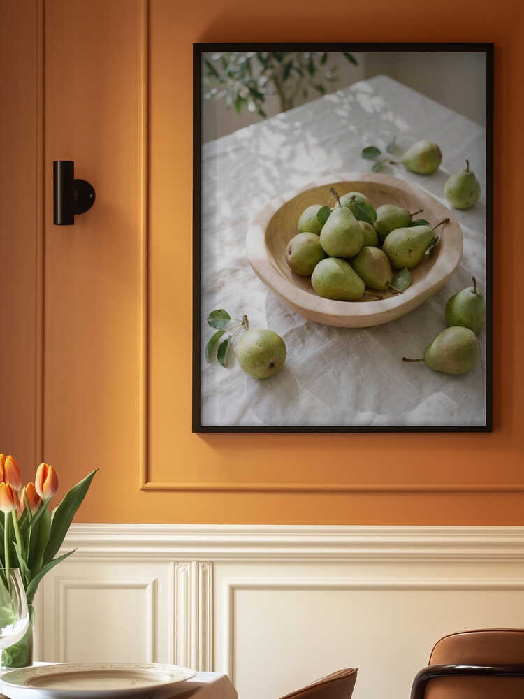 Ripe Green Pears Poster