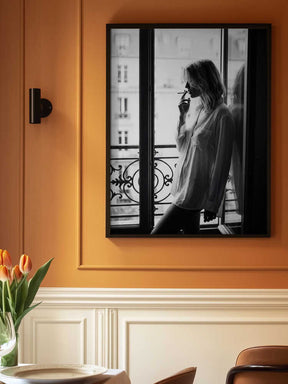 Smoking By the Window Poster