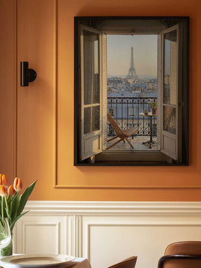 Parisian Balcony View Poster