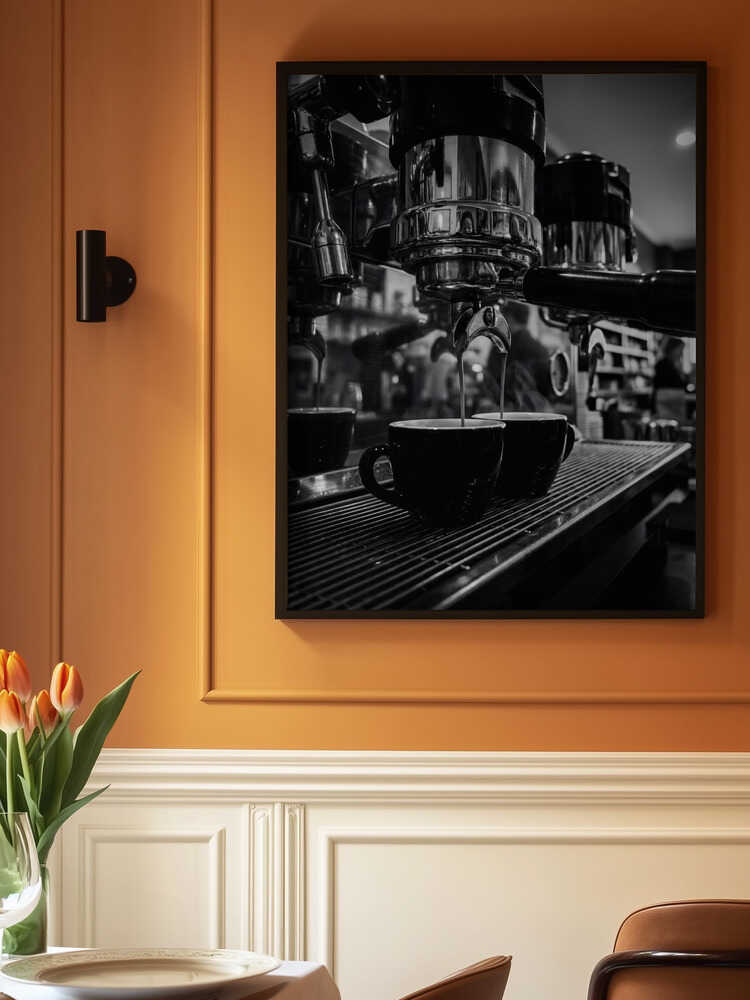Double Espresso Cups Poster