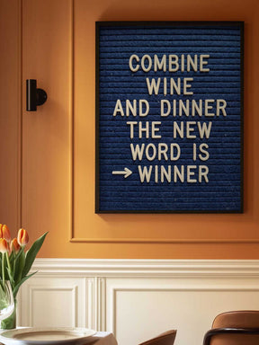 Combine Wine and Dinner Poster