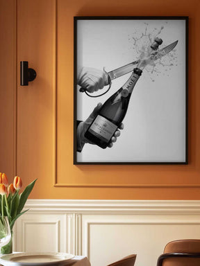 Sabering Champagne Poster