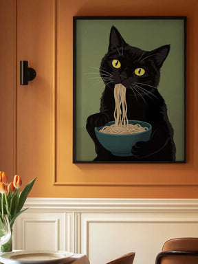 Noodle Cat No 4 Poster