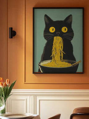 Noodle Cat No 5 Poster