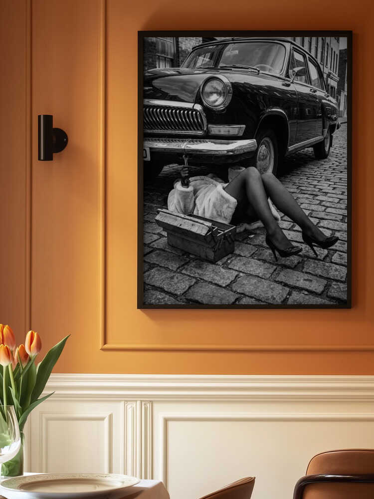 Fixing the Car Poster