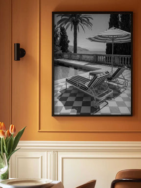 Sunbeds At the Beach Villa Poster