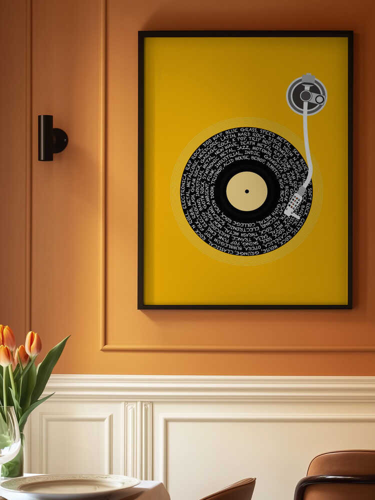 Spinning Vinyl Orange.png Poster