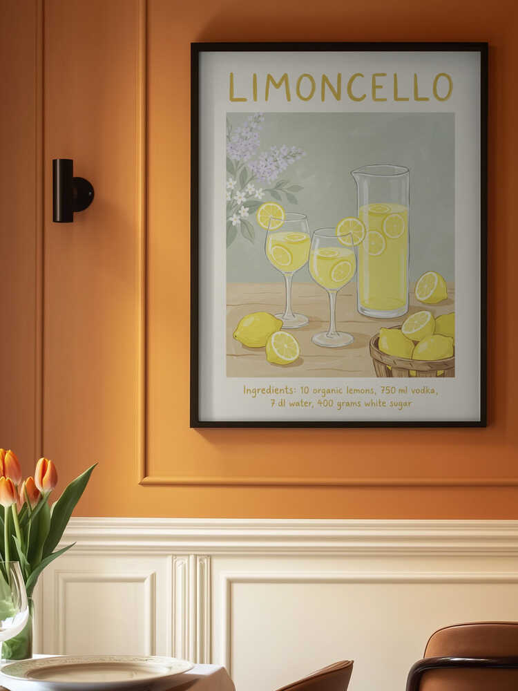 Limoncello Lemon Refreshment Poster