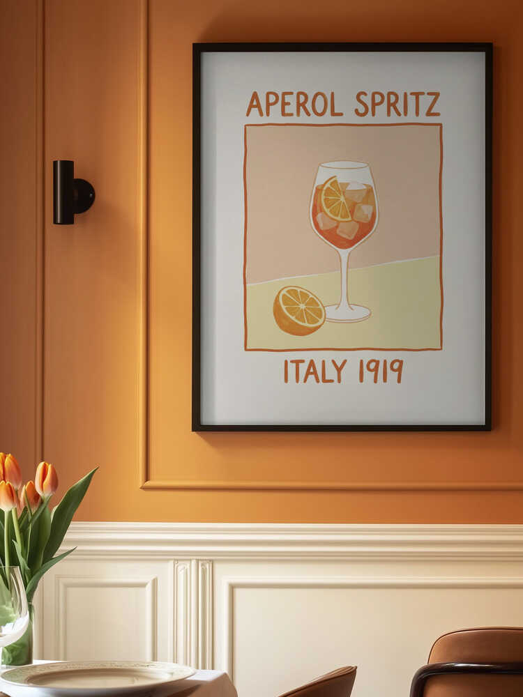 Italian Aperol Spritz Poster