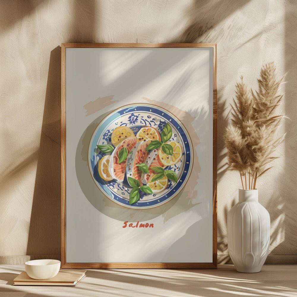 Salmon Plate Poster - Corkframes.com