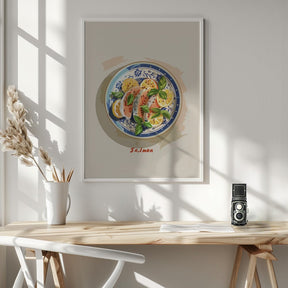 Salmon Plate Poster - Corkframes.com