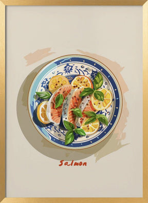 Salmon Plate Poster - Corkframes.com