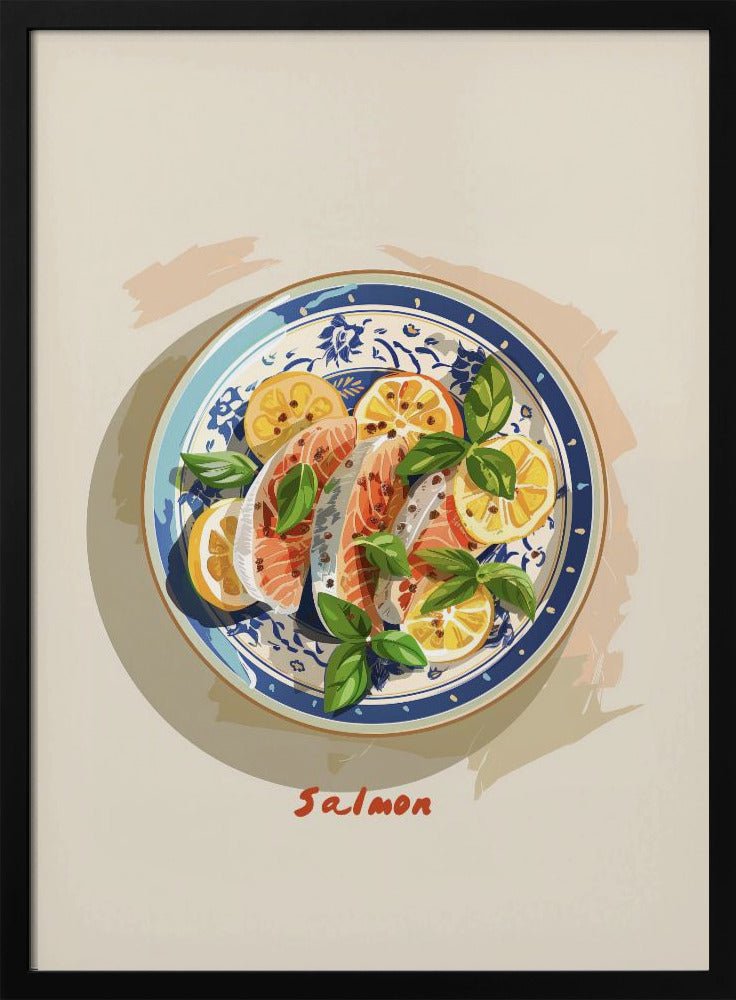 Salmon Plate Poster - Corkframes.com