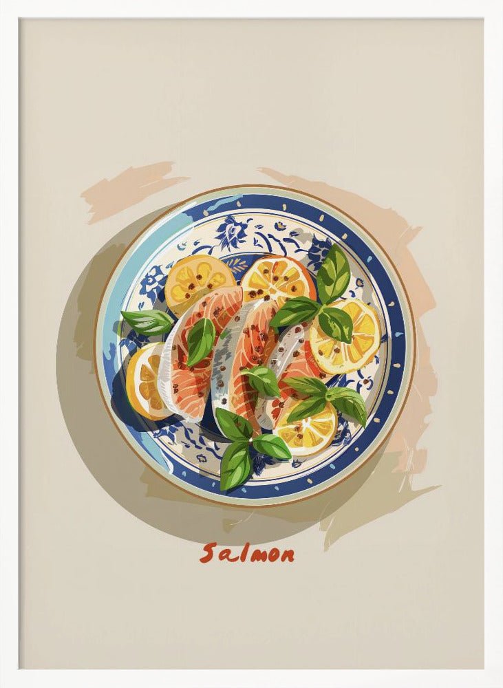 Salmon Plate Poster - Corkframes.com